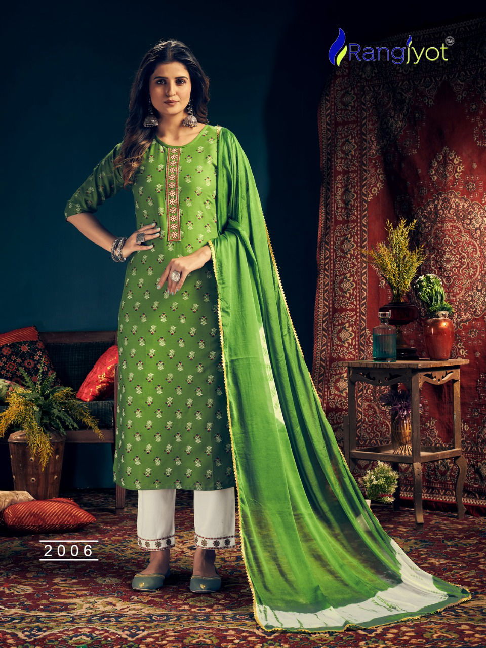 Rangjyot Rang Maya 2 Festive Wear Rayon Printed Ready Made Collection